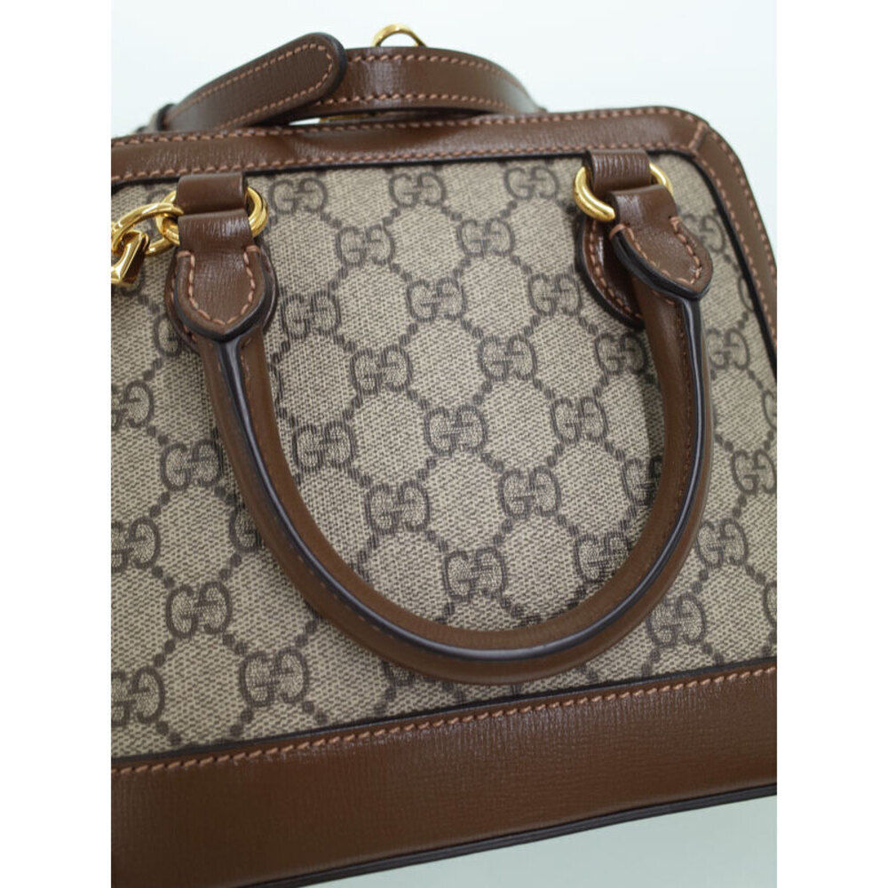 Gucci Handle Top 1955 Horsebit Brown Bag - Picture 5 of 9